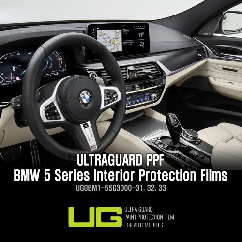 울트라가드 PPF IPF,MPF BMW G30 5시리즈 실내 내장제 보호 필름 (디스플레이, 공조기, 도어 트림) 셀프 DIY - 럭스몰